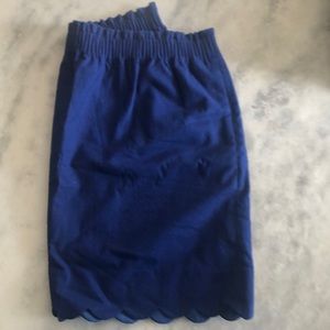 Scalloped work skirt